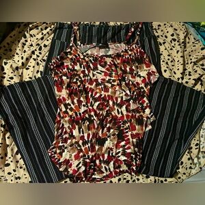 Women’s Business Casual Outfit XL / XXL Dress Tank & Pin Stripe Flare Pants